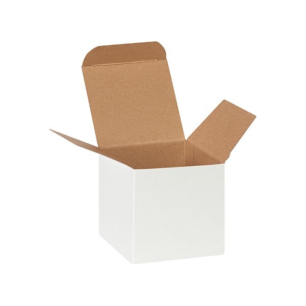 Bsc Preferred 3 x 3 x 3'' White Reverse Tuck Folding Cartons, 250PK RTC60W - main